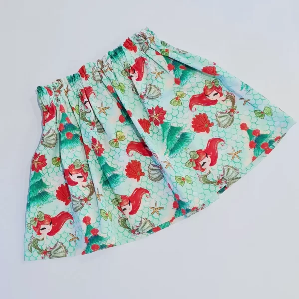 Christmas Mermaid Twirly Skirt