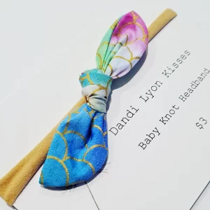 Tie Dye Mermaid Baby Knot Headband